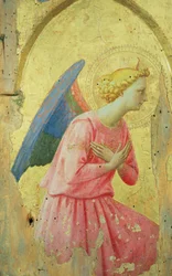 Egy angyal imádása, kb. 1430-40